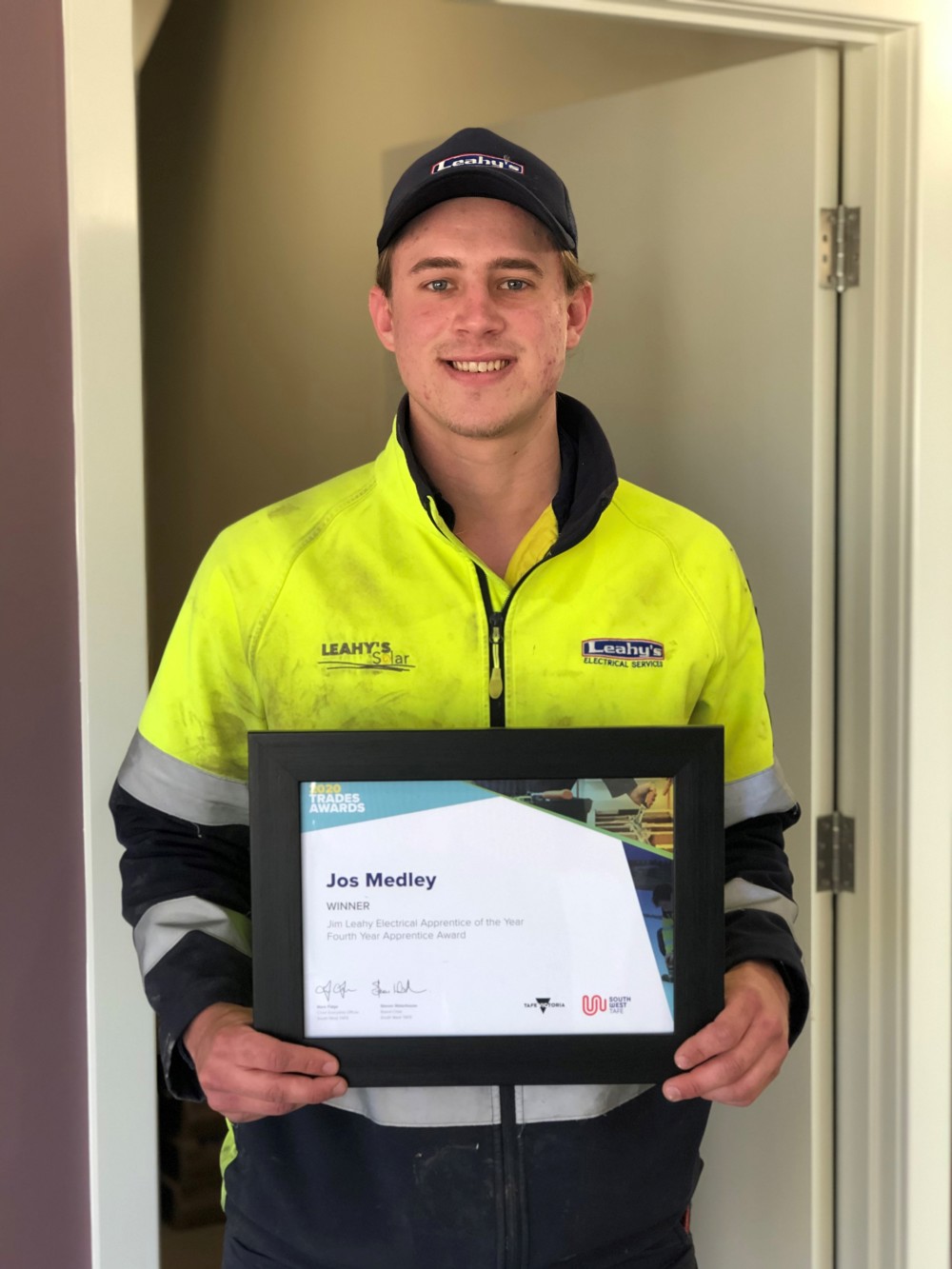 Jos Medley, Trade Apprentice of the Year