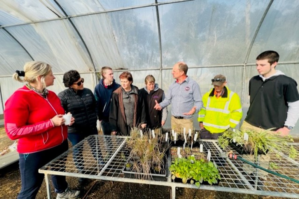 Food Fibre and Land senior educator Trevor Bullen giving a lesson in agriculture